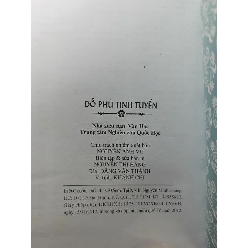 Đỗ Phủ tinh tuyển - Trung tâm nghiên cứu Quốc Học 932607