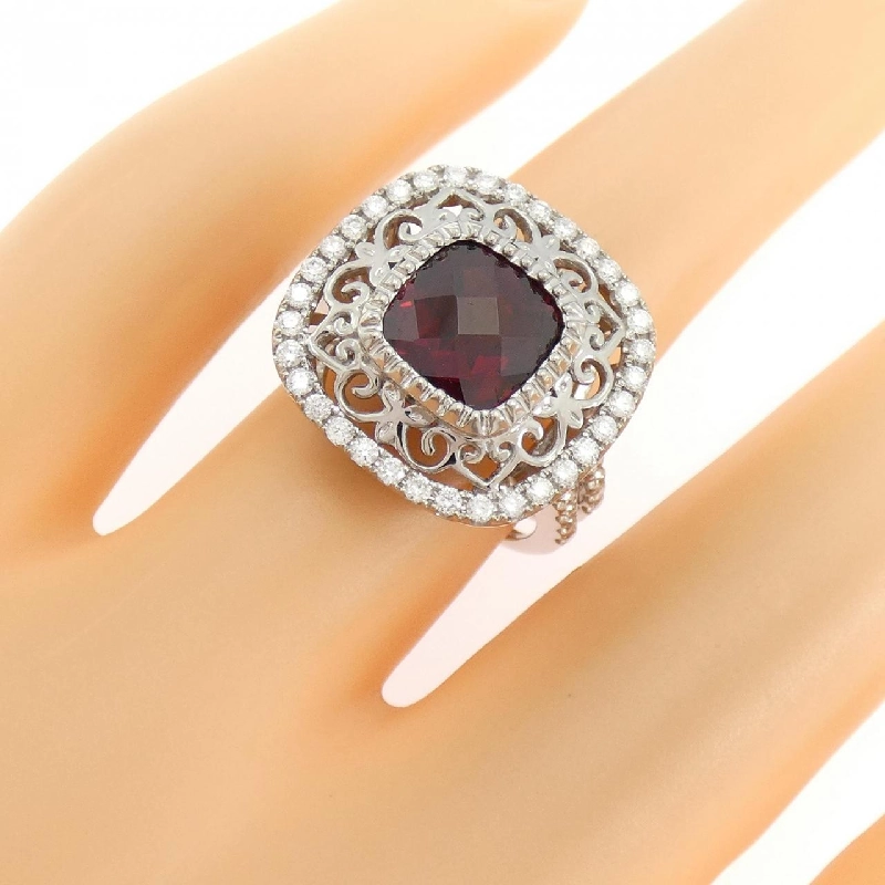 Nhẫn Garnet K18WG - Hàng hiệu Chính hãng 853852
