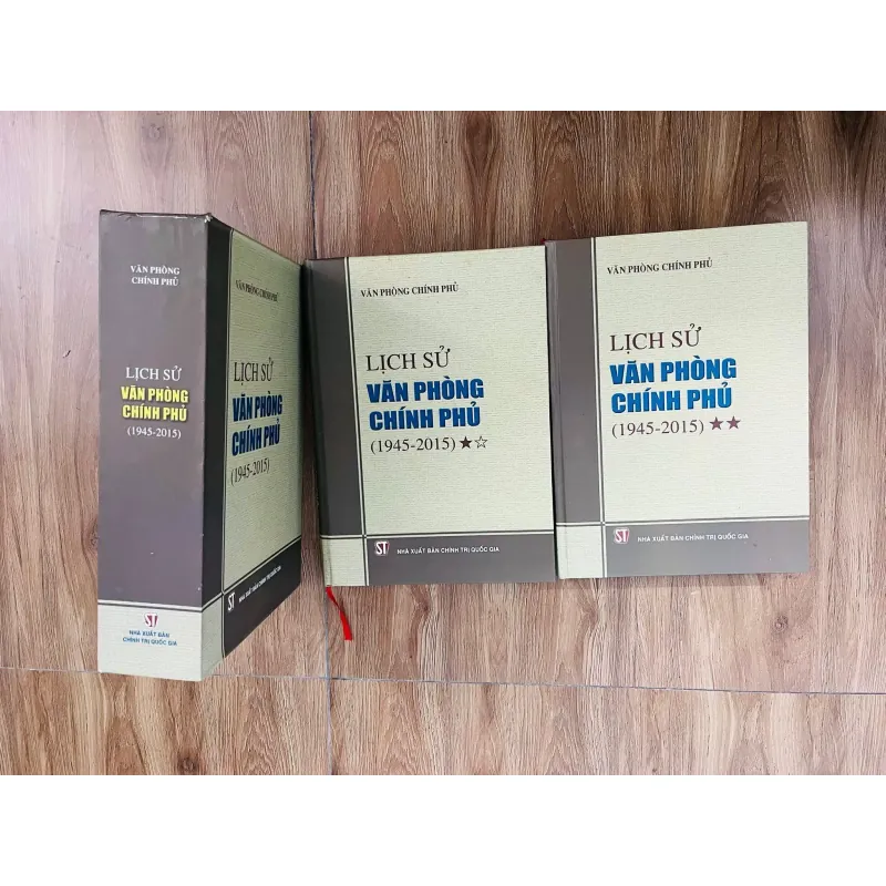 Lịch sử Văn phòng Chính phủ (1945–2015) - boxser bìa cứng - trọn bộ 2 tập 739732