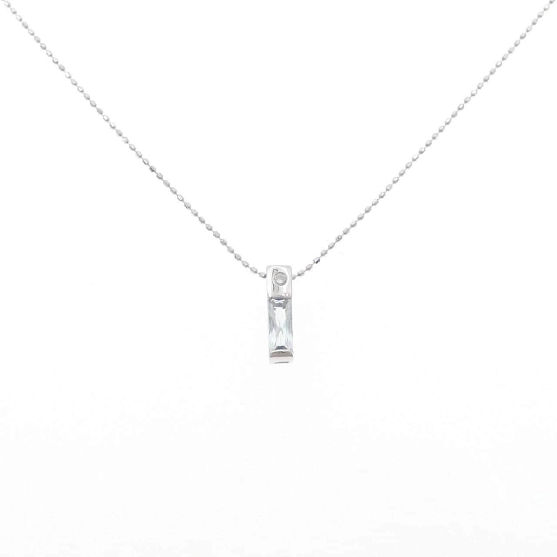 K18WG Aquamarine Necklace 0.36CT - Hàng hiệu Authentic 858693