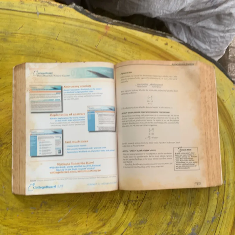 THE OFFICIAL SAT GUIDE: FOR THE NEW SATtm 1022750