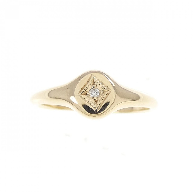 Nhẫn kim cương K10YG - Hàng hiệu Authentic 855803