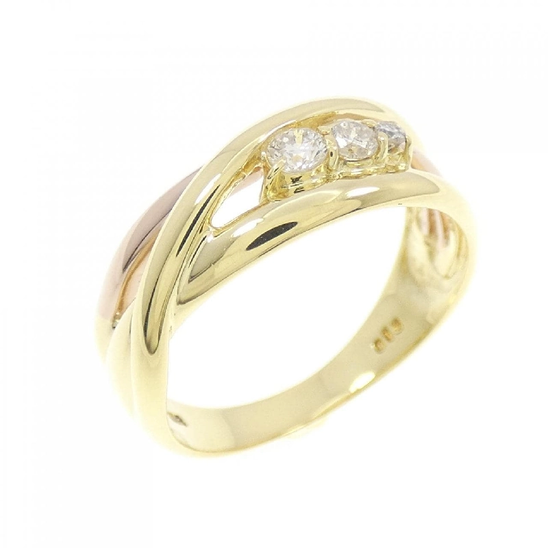 Nhẫn kim cương K18YG/K18PG 0.13CT 672080