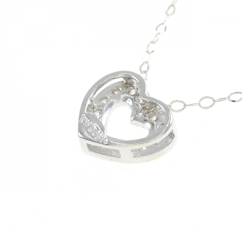 K18WG Dây chuyền kim cương hình trái tim 0.30CT - Hàng hiệu Chính hãng 861347