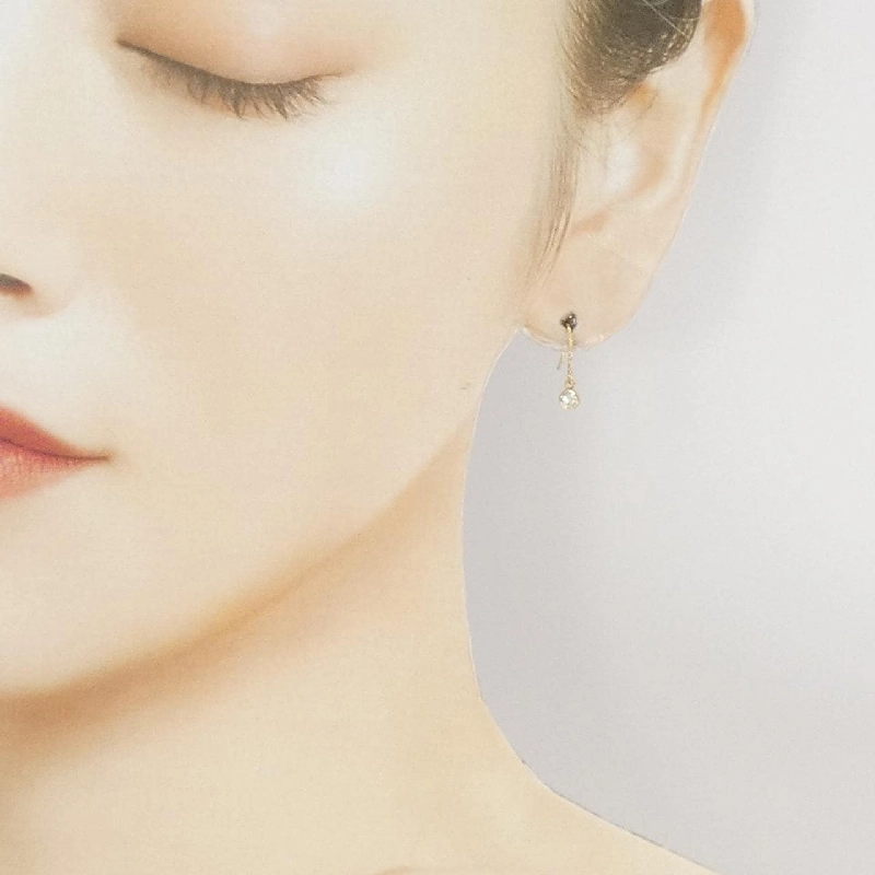 K18YG Bông tai kim cương 0.18CT - Hàng hiệu Chính hãng 862581