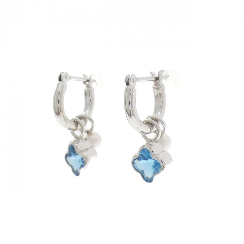 K14WG 2WAY Blue Topaz Bông tai - Hàng hiệu Chính hãng 869033