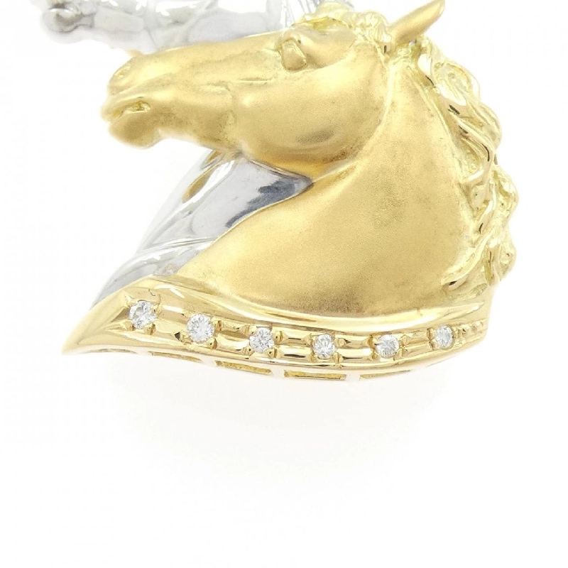K18YG/K18WG Ngựa Kim Cương Brooch 0.06CT - Hàng hiệu Chính hãng 869396