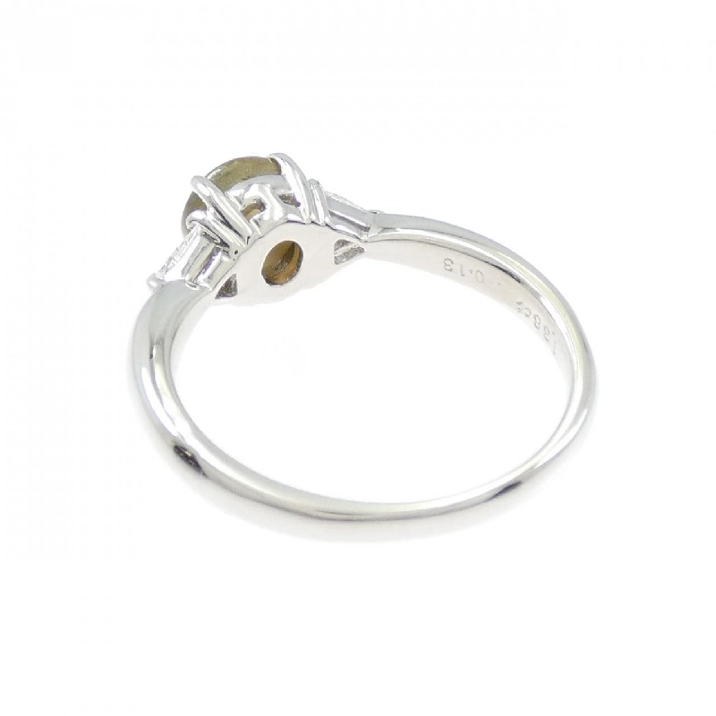 Nhẫn PT900 Chrysoberyl Cat's Eye 1.38CT - Hàng hiệu Chính hãng 851102