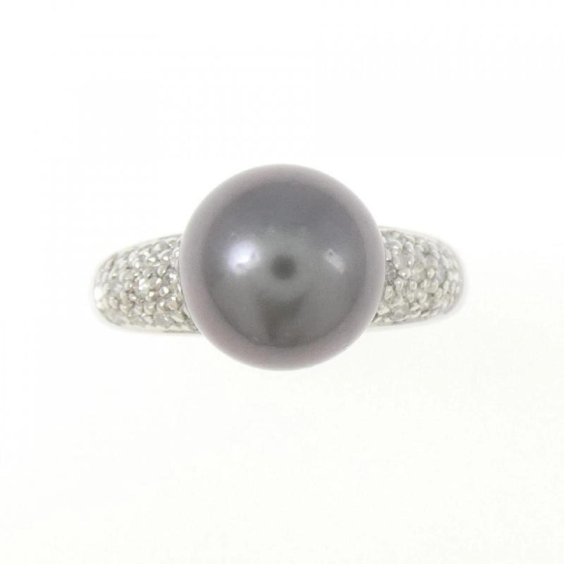 Nhẫn ngọc trai đen K14WG 8.8mm 665482