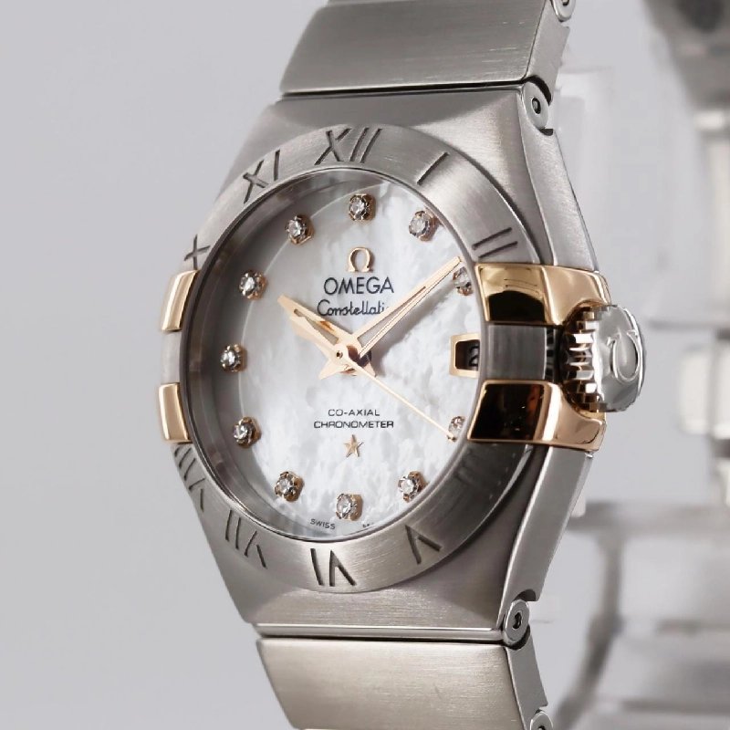 Đồng hồ Omega Constellation Brush RG Combi 11P 123.20.27.20.55.004 SSxPG tự động - Hàng hiệu Chính hãng 882466