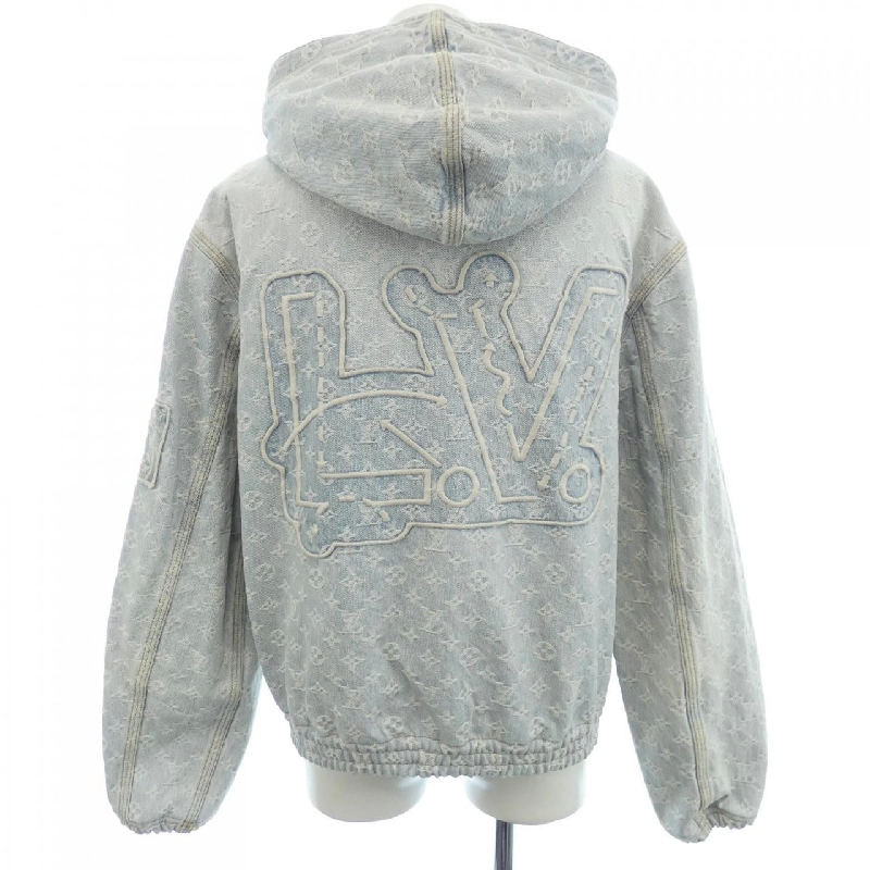 Áo khoác denim LOUIS VUITTON NBA Zip Through Hoodie HLA01WUZD - Hàng hiệu Chính hãng 894533