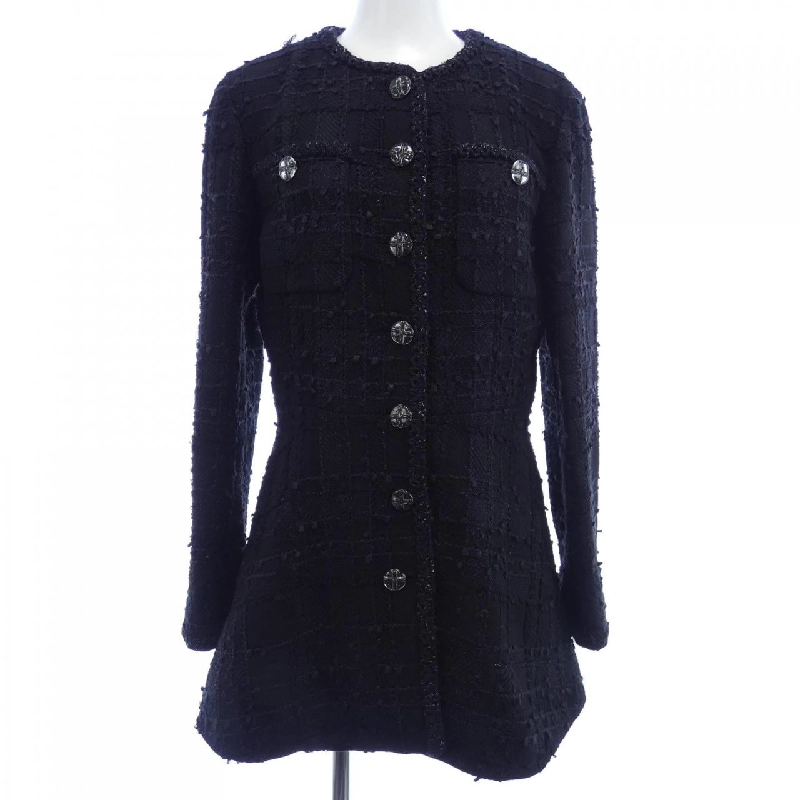 CHANEL P74926V66241 23S Áo khoác không cổ - Hàng hiệu Authentic 822901