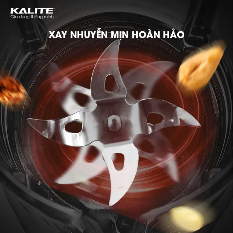 Máy làm sữa hạt KALITE KL990P xay nhuyễn chống ồn 14in1 787274