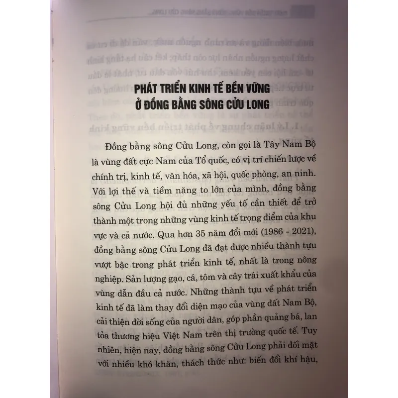 Phát triển bền vững Đồng bằng sông Cửu Long 708748