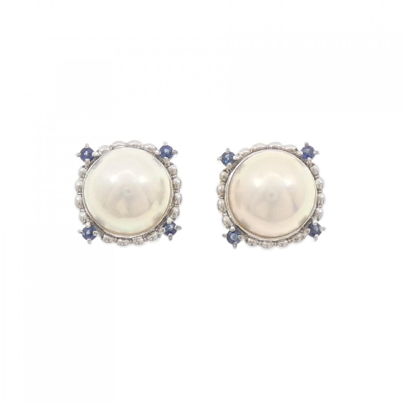 K14WG Mabe Pearl Earrings - Hàng hiệu Authentic 873595