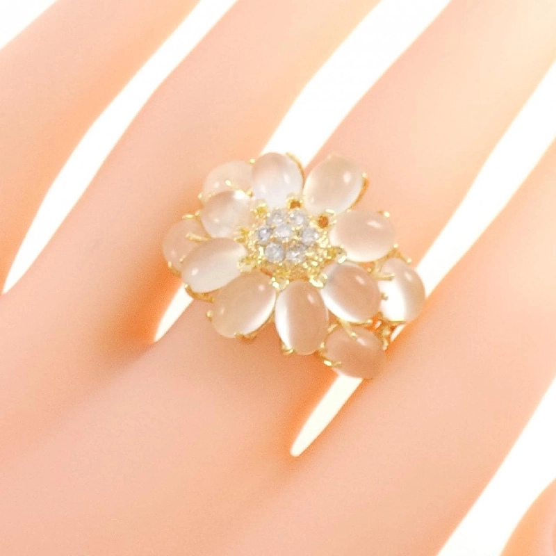 Nhẫn đá mặt trăng K18YG 666448