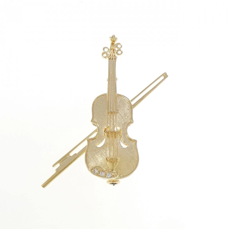 K18YG Kim cương Brooch 0.03CT - Hàng hiệu Chính hãng 872082