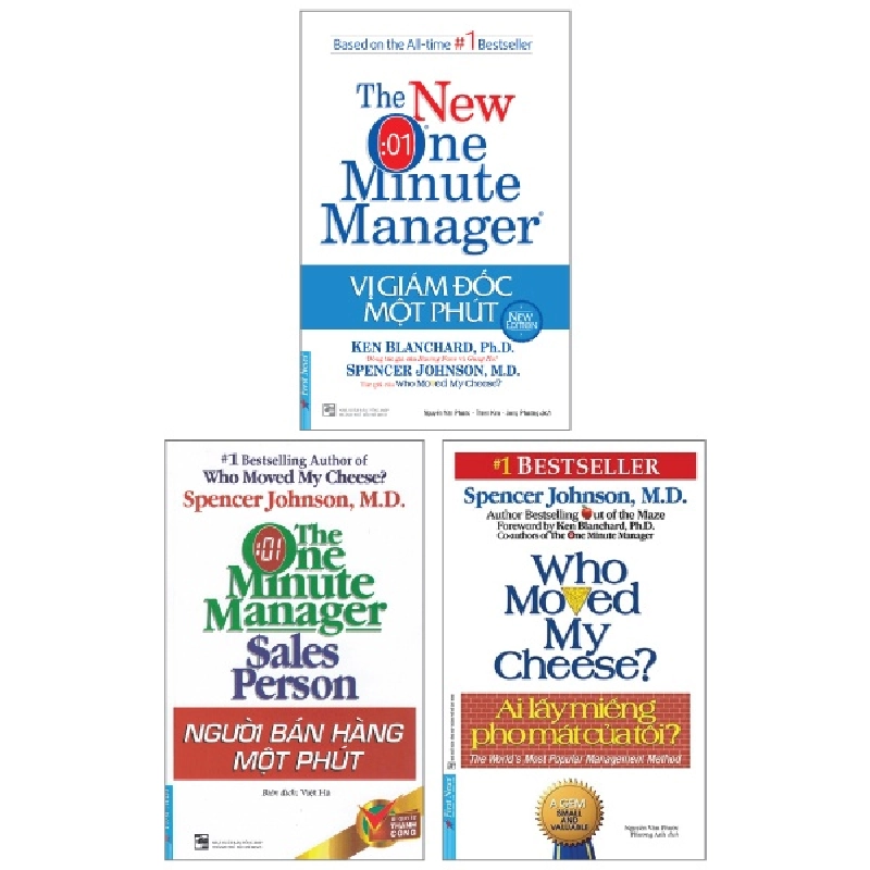 Combo Sách Vị Giám Đốc Một Phút + Người Bán Hàng Một Phút + Ai Lấy Miếng Pho Mát Của Tôi? (Bộ 3 Cuốn) - Spencer Johnson, Ken Blanchard, Ph D Spencer Johnson, M D 743381