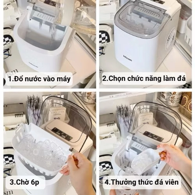 Máy làm đá siêu tốc Xiaomi-HICON camping công suất 105W 541749