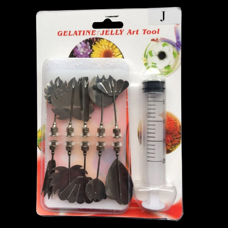 Bộ 10 dụng cụ làm thạch rau câu 3D - Bộ nhập khẩu - Tặng kèm xi lanh – Mã số 1000 335406