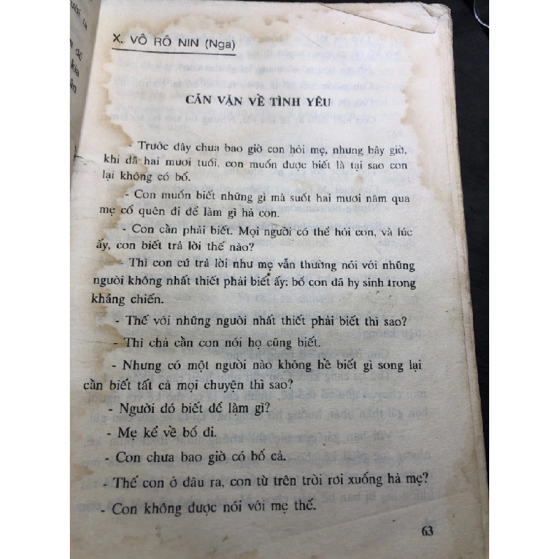 Hãy Tha Thứ Cho Em mới 50% ố vàng, rách bìa nhẹ ướt bìa 1994 Phạm Sông Hồng Vũ Đình Bình chọn dịch HPB0906 SÁCH VĂN HỌC 451270