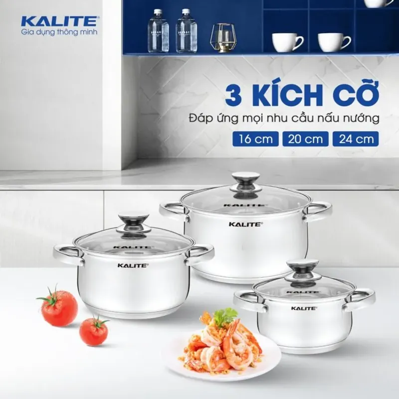 💡 Bộ nồi KL351 – An toàn cho sức khỏe, không gỉ, không hóa chất độc hại! 714860