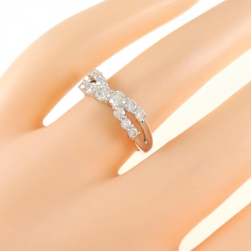 Nhẫn kim cương K18WG 0.60CT 673494