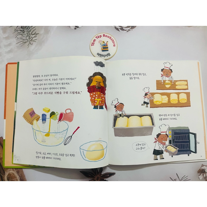 𝐓𝐫𝐨̣𝐧 𝐛𝐨̣̂ 𝐬𝐚́𝐜𝐡 tiếng Hàn về ẩm thực cho bé 요리보고 496916