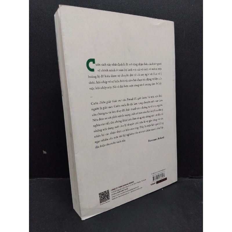 Về giấc mơ và diễn giải giấc mơ mới 90% bẩn nhẹ 2019 HCM1410 Sigmund Freud KHOA HỌC ĐỜI SỐNG 917324