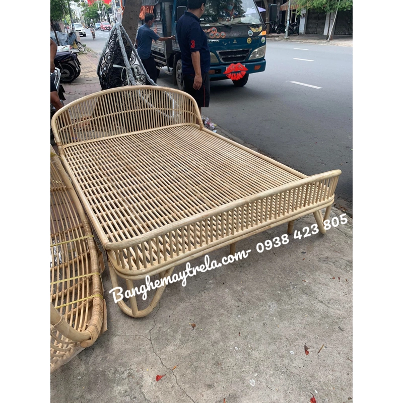 Giường mây tự nhiên phòng ngủ 448015