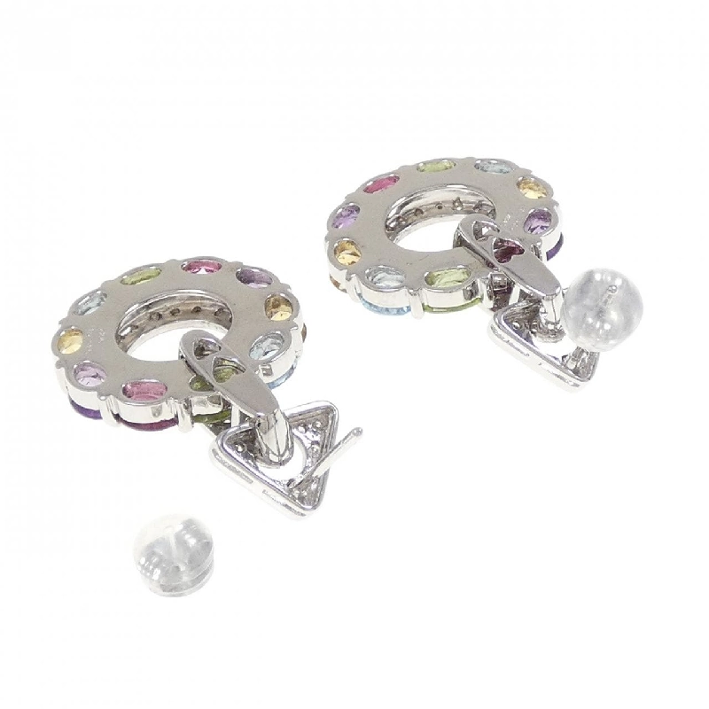 K18WG Bông tai đá màu 9.60CT - Hàng hiệu Chính hãng 870444