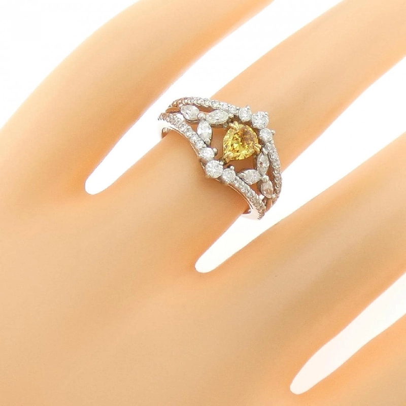 Nhẫn kim cương PT950/K18YG 0.440CT - Hàng hiệu Authentic 856117