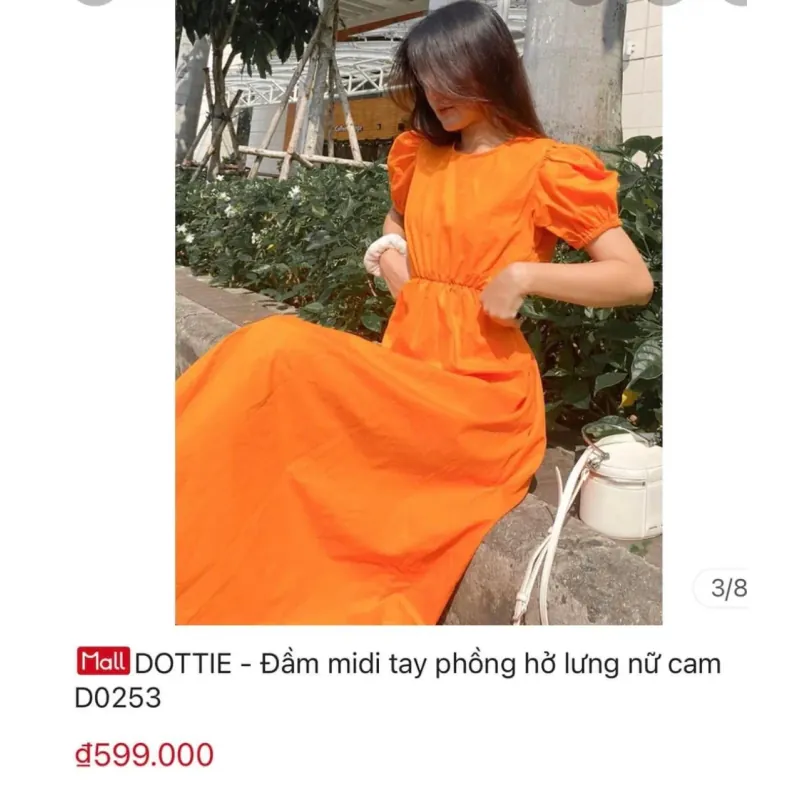 Vây Dottie hở lưng XS, giá gốc 599000 1041351