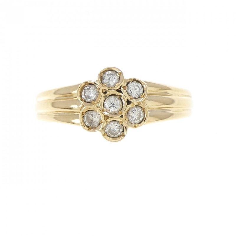 Nhẫn kim cương hoa K18YG 0.14CT - Hàng hiệu Authentic 855384