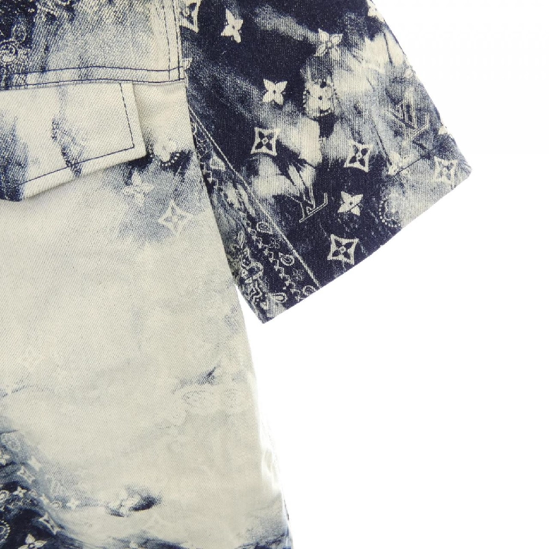 Áo sơ mi denim tay ngắn họa tiết monogram LOUIS VUITTON HNS17XNW2 - Hàng hiệu Authentic 893363