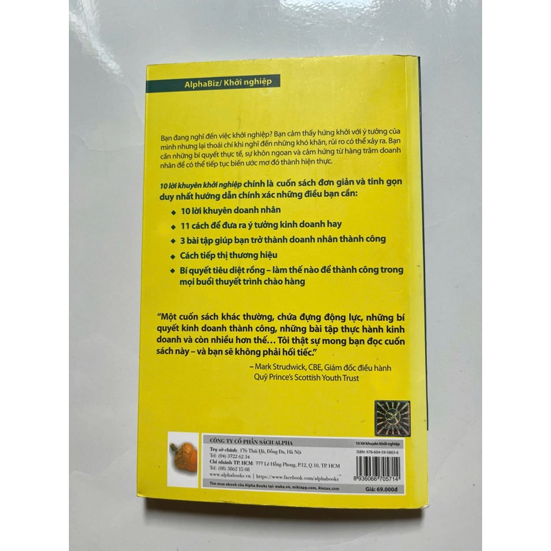 10 lời khuyên khởi nghiệp 448568