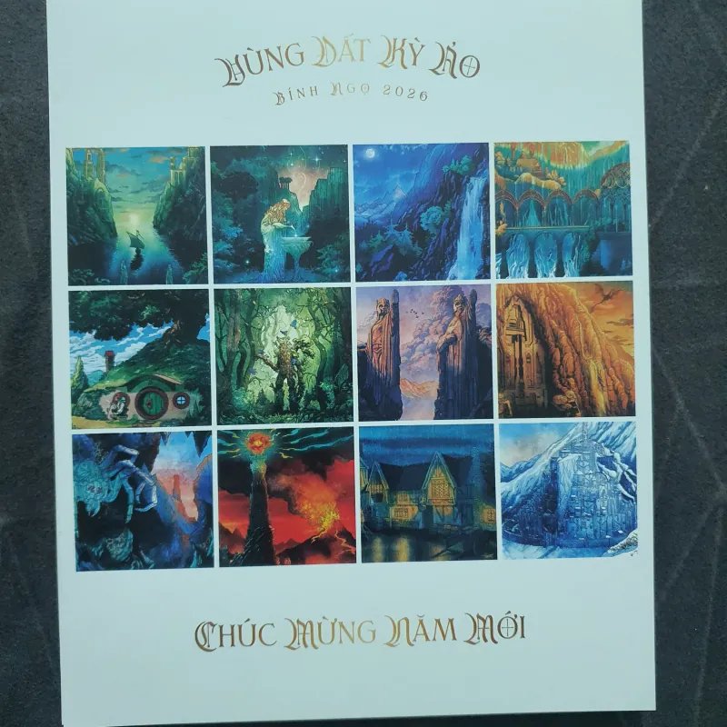 Lịch để bàn Nhã Nam 2026 - Vùng đất kỳ ảo (new, chưa sử dụng) 752957