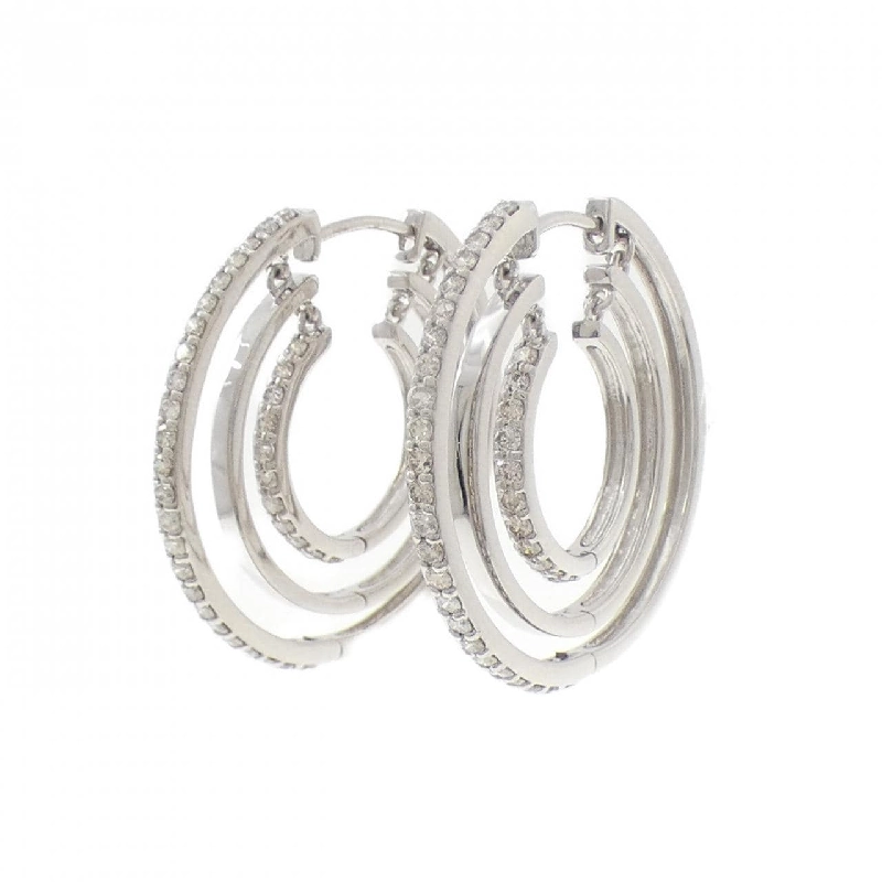 K18WG Bông tai kim cương 1.00CT - Hàng hiệu Chính hãng 867624