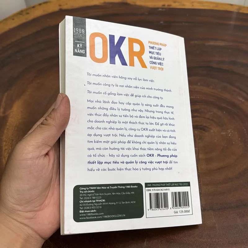 II OKR _ Phương Pháp Thiết Lập Mục Tiêu Và Quản Lý Công Việc Vượt Trội - KAZUHIRO OKUDA 1001890