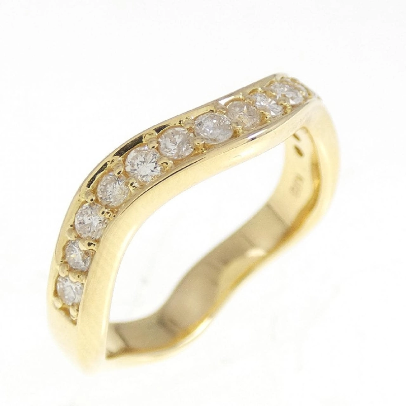 Nhẫn kim cương K18YG 671646