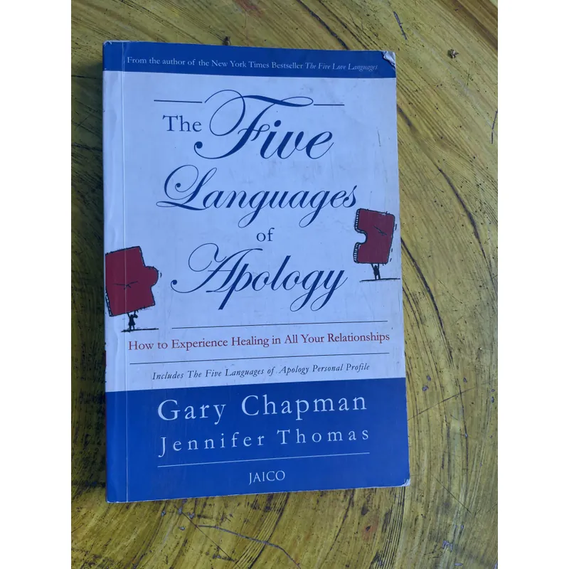 THE FIVE LANGUAGES OF APOLOGY- GARY CHAPMAN - JENNIFER THOMAS 735643