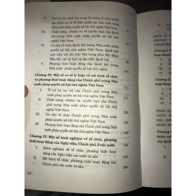 Mô hình tổ chức và phương thức hoạt động của quốc hội, chính phủ  723044