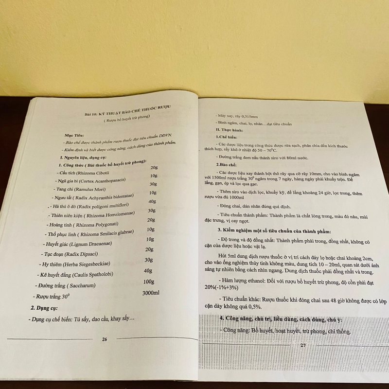 Giáo trình thực hành Dược cổ truyền (photo, lưu hành nội bộ) 536784