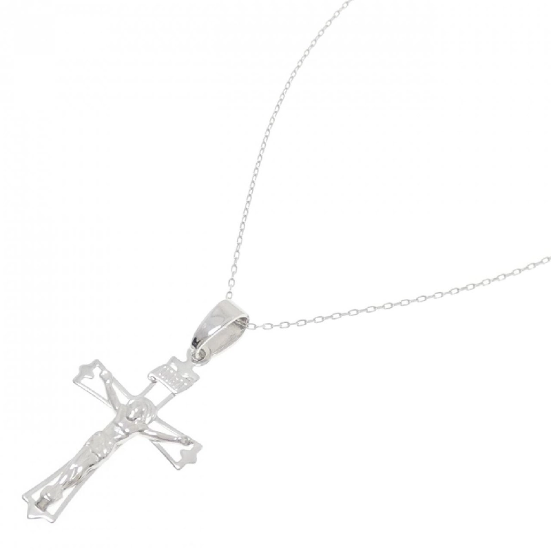 K18WG Dây chuyền hình chữ thập - Hàng hiệu Authentic 859891