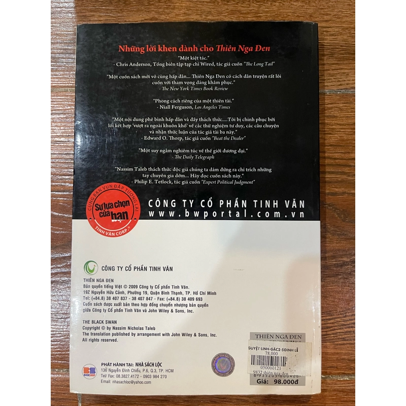 Thiên Nga Đen - Nassim Nicholas Taleb (9) 455217