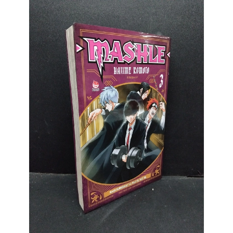 Mashle tập 3 Mash Burrnedead và pháp sư mặt nạ Hajime Komoto mới 90% bẩn bìa nhẹ, ố nhẹ 2024 HCM.ASB0711 448088