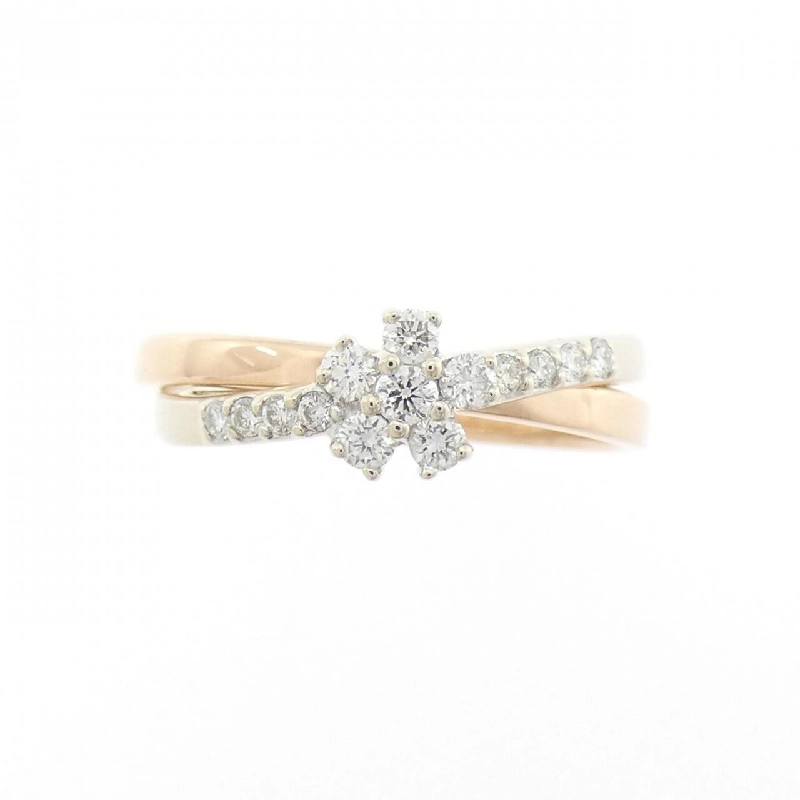 Nhẫn kim cương hoa 750WG/750PG - Hàng hiệu Authentic 851688