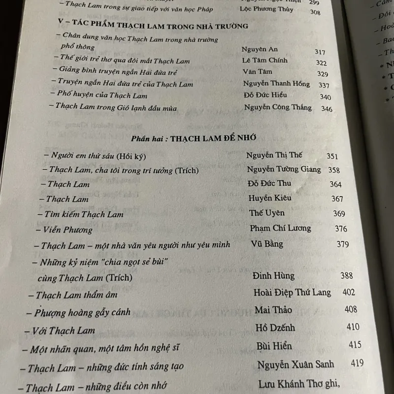 Thạch Lam - tác gia và tác phẩm - khổ lớn - 490 trang  760374