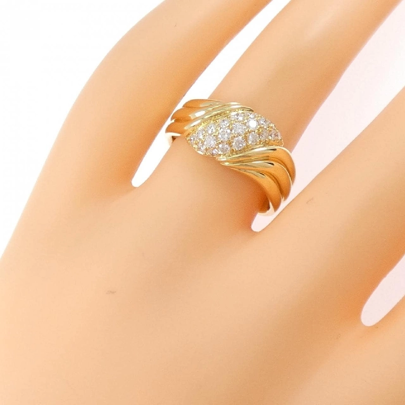 Nhẫn kim cương K18YG 0.44CT - Hàng hiệu Authentic 850736