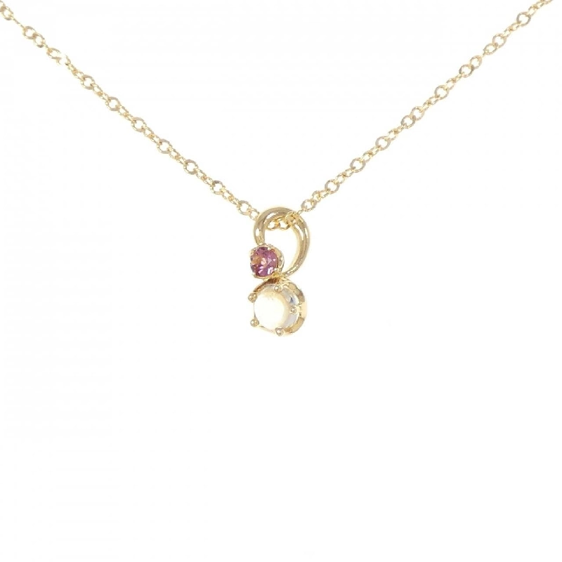 K18YG Dây chuyền đá mặt trăng - Hàng hiệu Authentic 861825